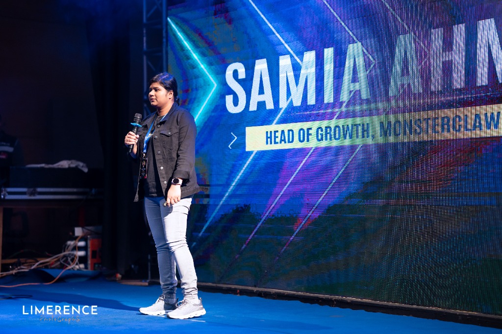 Samia Ahmed at private networking event